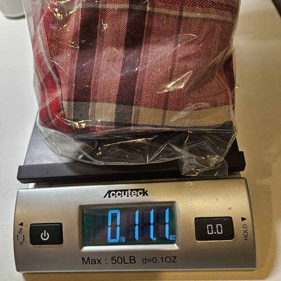 Van Heusen Mens XXL breathable Linen Plaid Red Gray Business casual vacation - Picture 14 of 14